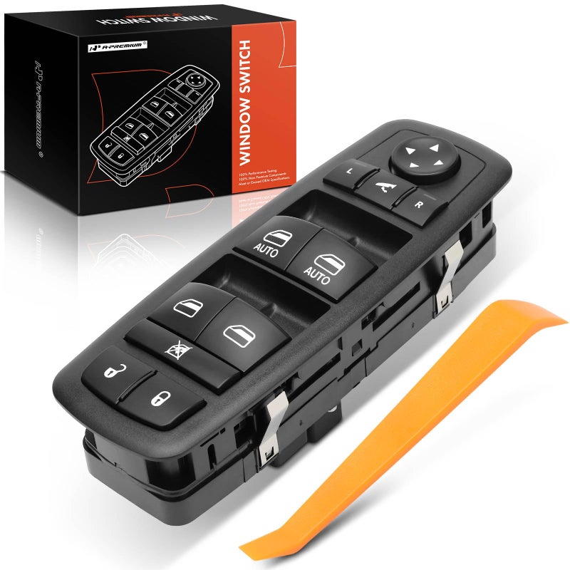 APremium Master Power Window Switch Compatible with Jeep Grand Cherokee 2011 2012 2013 Sport Utility Front Left Driver Side Replace 68030826AB