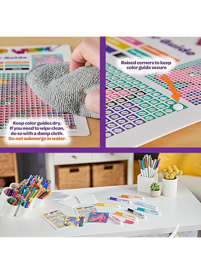 كرايولا مجموعة تلوين فن البكسل من Wixels Unicorn Activity Kit هدية للأطفال من سن 6 إلى 7 سنوات - Image 2