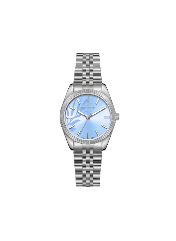 Lee Cooper Lee Cooper LC08102.300 Women's Analog Display Watch & Metal Strap Silver