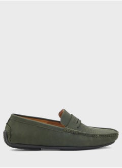 Robert Wood Perforation Detail Casual Loafers  - Image 1