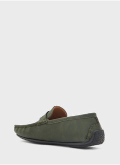 Robert Wood Perforation Detail Casual Loafers  - Image 2