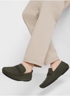 Robert Wood Perforation Detail Casual Loafers  - Image 5
