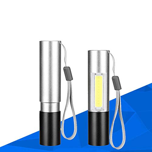 smars Metal Usb Rechargeable Mini Led Flashlight 3 Lighting Mode Telescopic Zooming Waterproof Torch - Image 1