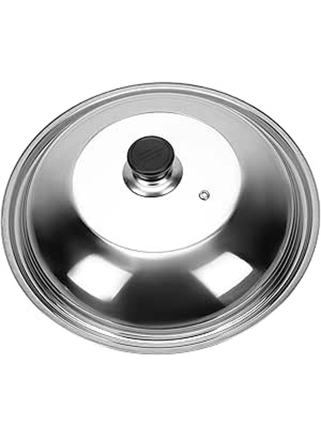 Universal Stainless Steel Pot Lid With Tempered Glass Leak Proof Design - Image 1