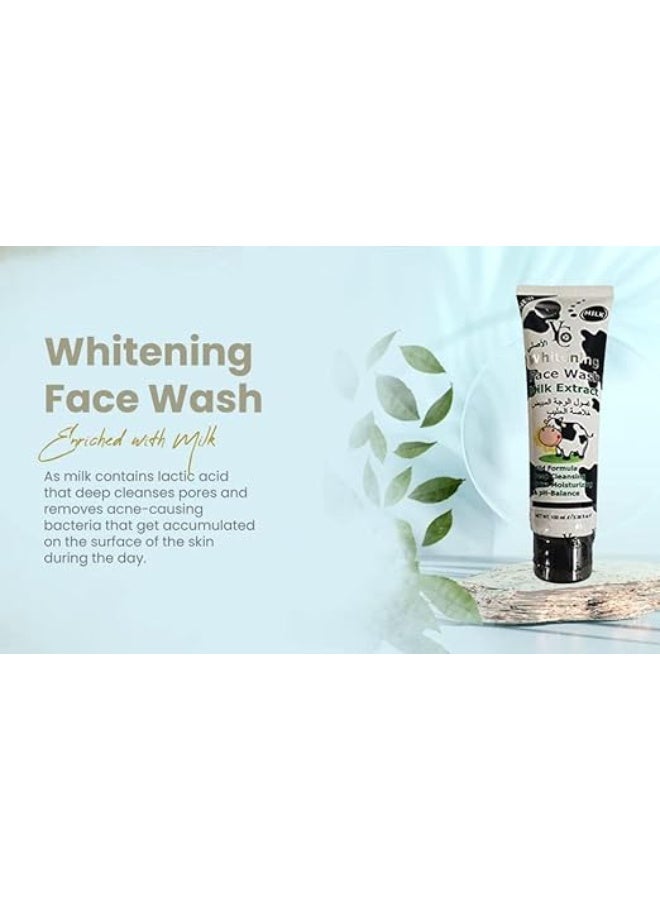 YC Whitening Face Wash with Milk Extract, 100ml - Image 3