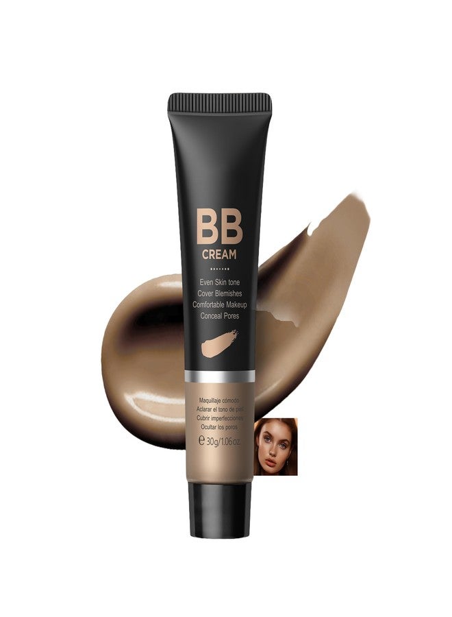 MIESCHER Hydrating BB Cream, Full-Coverage Foundation & Concealer Face Moisturizer for Women Beauty Skin, Even Skin Tone, Oil Control & Cover Flaws, Natural Finish for All Skin Types (Deep 360 - Image 1