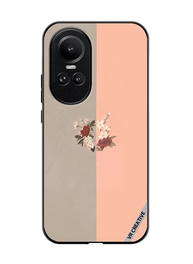 VR CREATIVE Protective Case Cover For Oppo Reno 10 Pro Flower Design Multicolour - Image 1