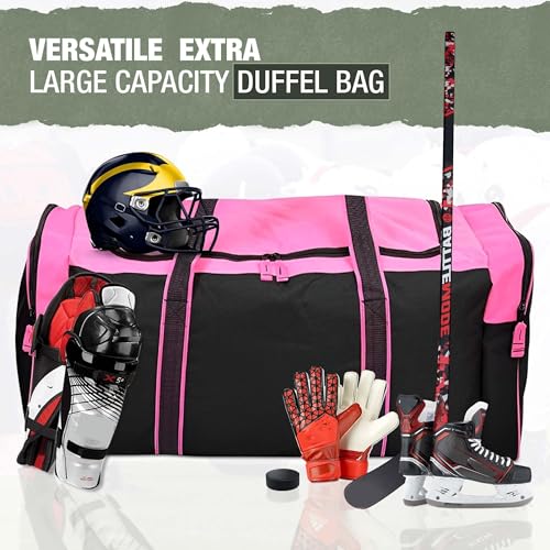 Jetstream 36 Inch Heavy Duty Waterproof 3-Pocket Hockey Bag Pink - Image 3