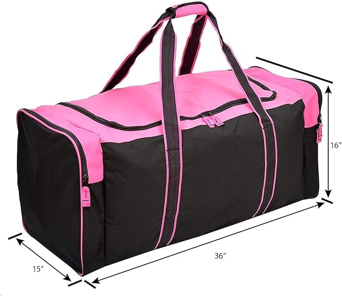 Jetstream 36 Inch Heavy Duty Waterproof 3-Pocket Hockey Bag Pink - Image 2