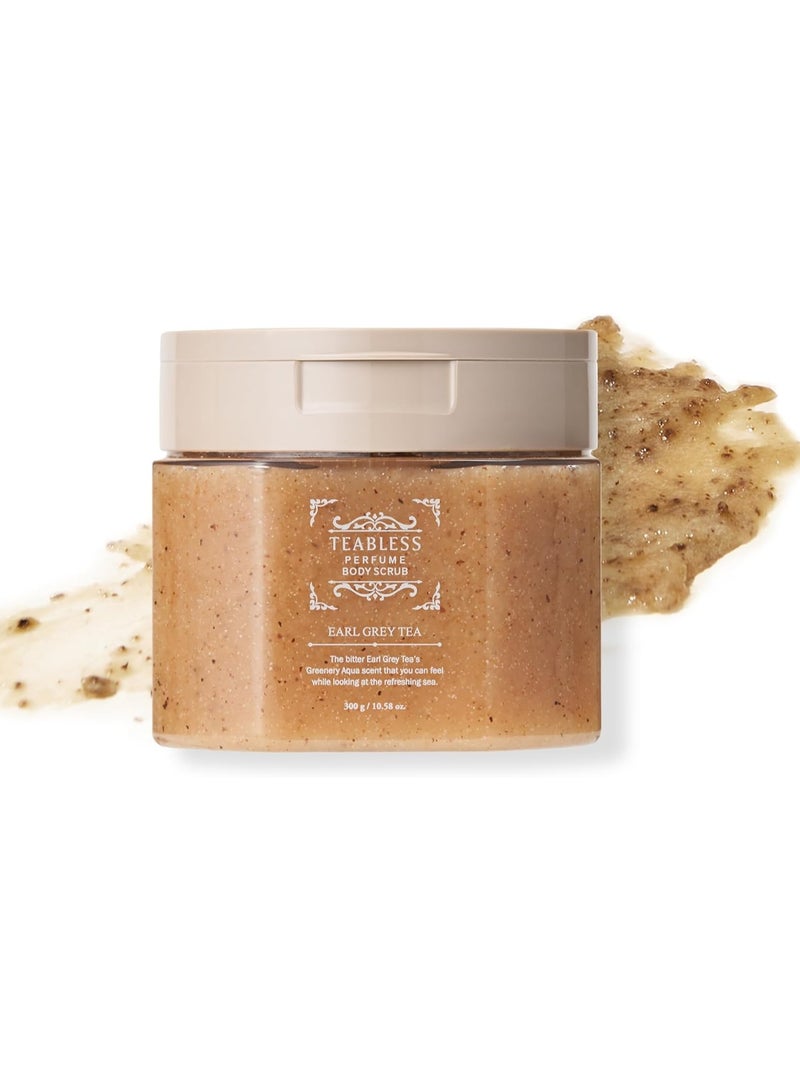 TEABLESS Earl Grey Tea Jam Body Scrub Wash (300g) - 2-in-1 Exfoliating & Hydrating Cleanser with Real Tea Extracts - Soothing Korean Skincare - Image 1