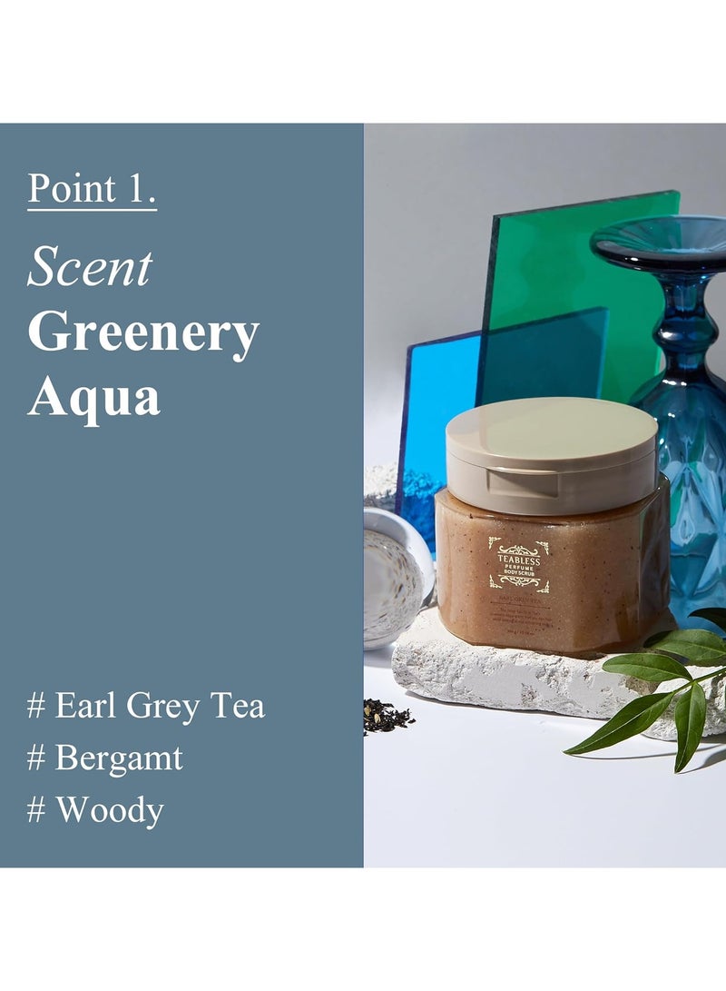 TEABLESS Earl Grey Tea Jam Body Scrub Wash (300g) - 2-in-1 Exfoliating & Hydrating Cleanser with Real Tea Extracts - Soothing Korean Skincare - Image 2