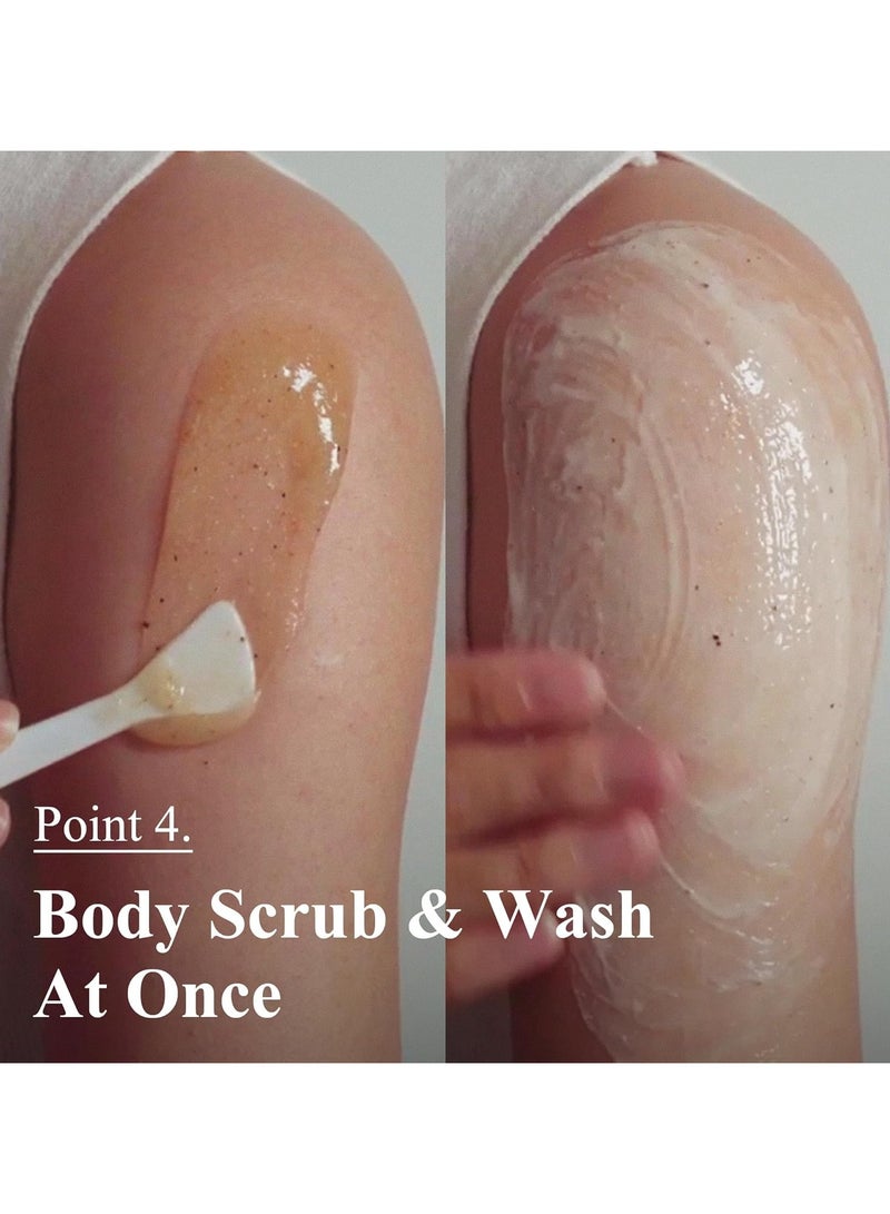 TEABLESS Earl Grey Tea Jam Body Scrub Wash (300g) - 2-in-1 Exfoliating & Hydrating Cleanser with Real Tea Extracts - Soothing Korean Skincare - Image 5