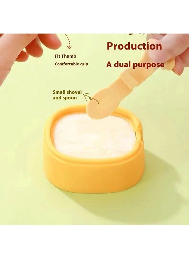 قوالب آيس كريم إبداعية متعددة الطبقات، قوالب آيس كريم ثلاثية الأجزاء قابلة للتكديس مع عصي سيليكون، قابلة لإعادة الاستخدام قوالب آيس كريم مصففة سيليكون مجمدة آيس كريم للأطفال البالغين (أصفر) - Image 5