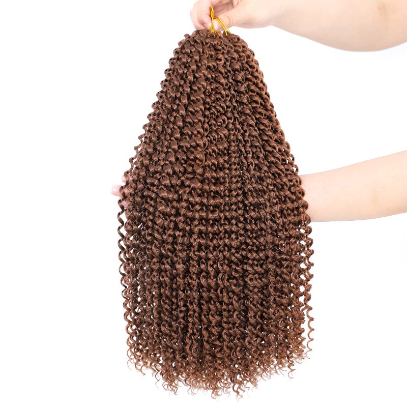 Dansama Passion Twist Hair Water Wave Braiding Hair for Butterfly Style Crochet Braids Bohemian Hair Extensions 18inch 30 Economy Pack
