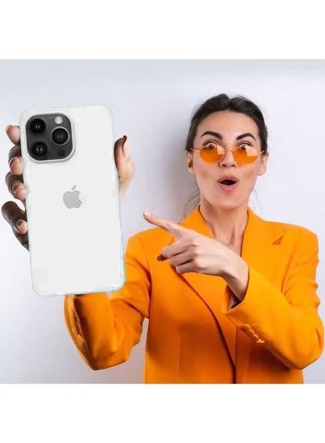 جي أس غطاء لآي فون 15 برو , غطاء خلفي سليم مع بطانة ستوكات , غطاء لآي فون 15 برو ( أبيض ) - Image 4