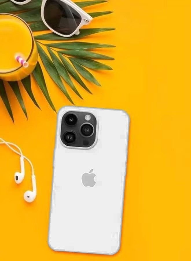 جي أس غطاء لآي فون 15 برو , غطاء خلفي سليم مع بطانة ستوكات , غطاء لآي فون 15 برو ( أبيض ) - Image 5