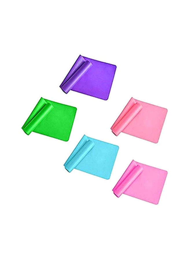 NIBEMINENT 5-Piece Rubber Resistance Yoga Elastic Strap Set  - Image 1