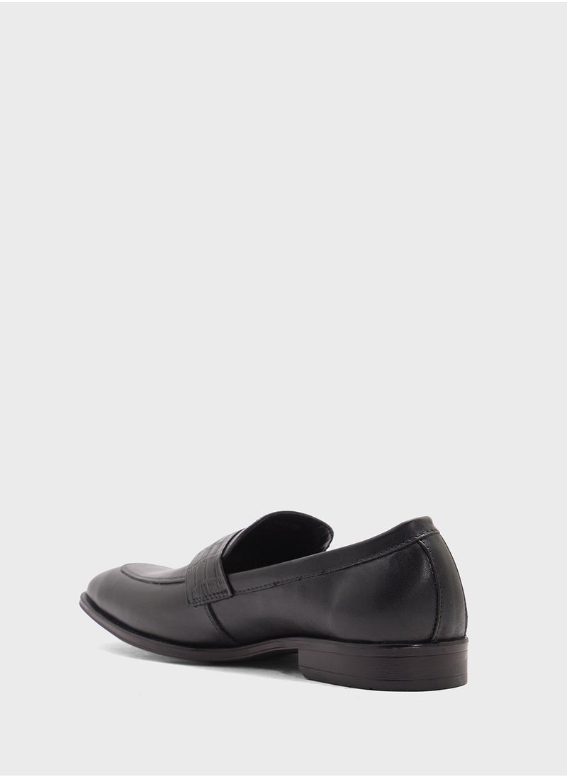 Robert Wood Genuine Leather Formal Slip Ons  - Image 2