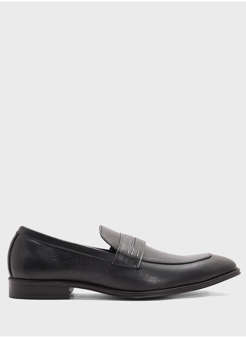 Robert Wood Genuine Leather Formal Slip Ons  - Image 1