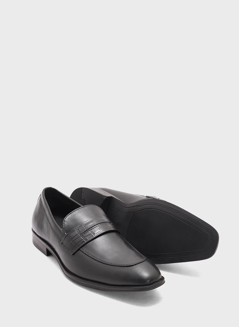 Robert Wood Genuine Leather Formal Slip Ons