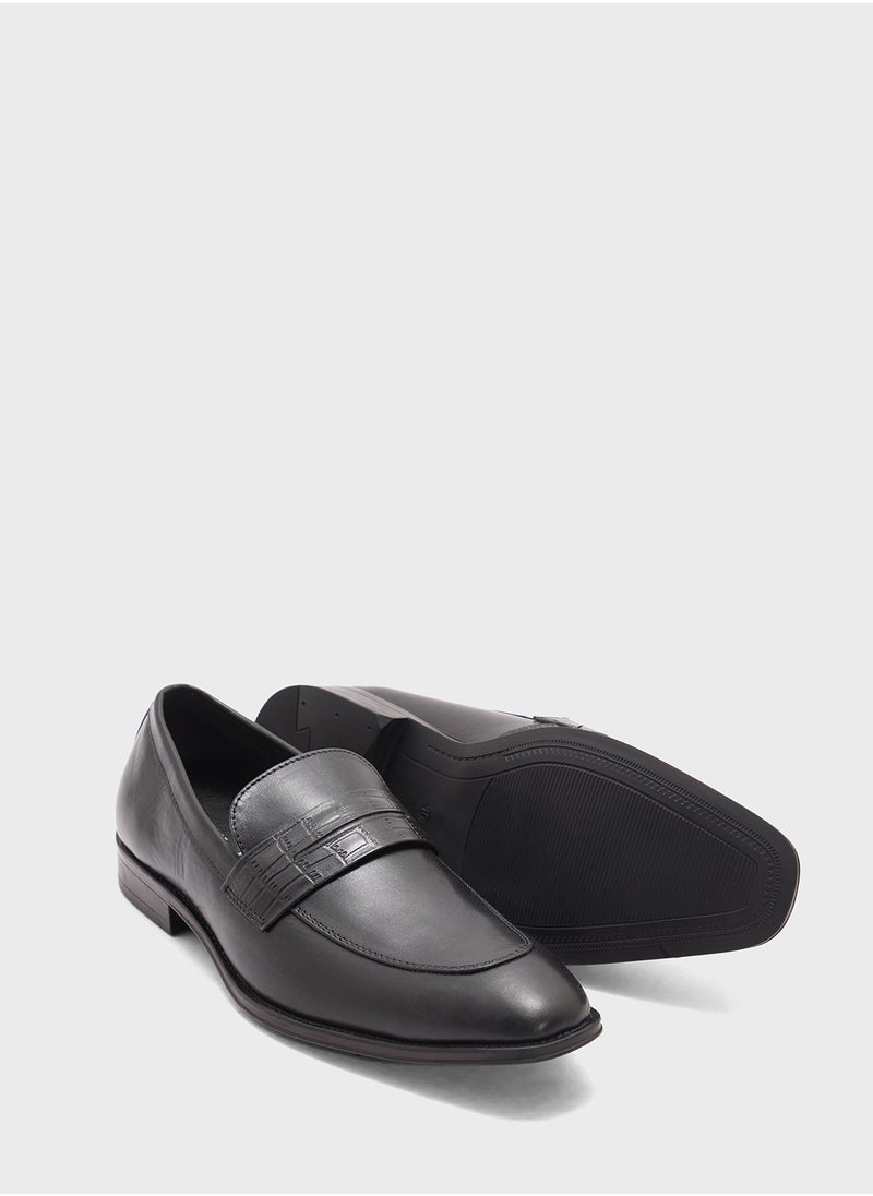 Robert Wood Genuine Leather Formal Slip Ons  - Image 3