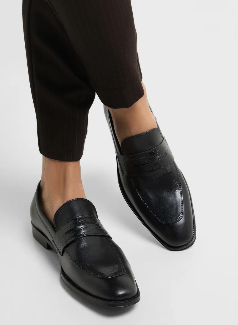 Robert Wood Genuine Leather Formal Slip Ons