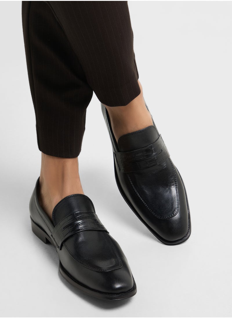 Robert Wood Genuine Leather Formal Slip Ons  - Image 5