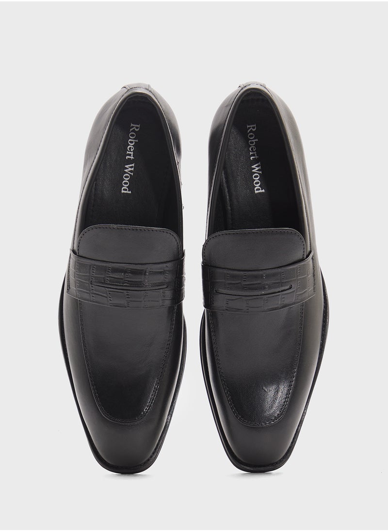 Robert Wood Genuine Leather Formal Slip Ons  - Image 4
