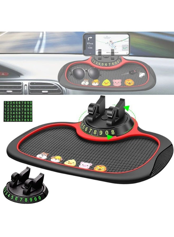 Multi - Function Car Non - Slip Mat Holder - Universal for Dashboard, Mobile Phone Navigation Fixing, Sun - Proof, Anti - Slip & High - Temperature Resistant - Image 4
