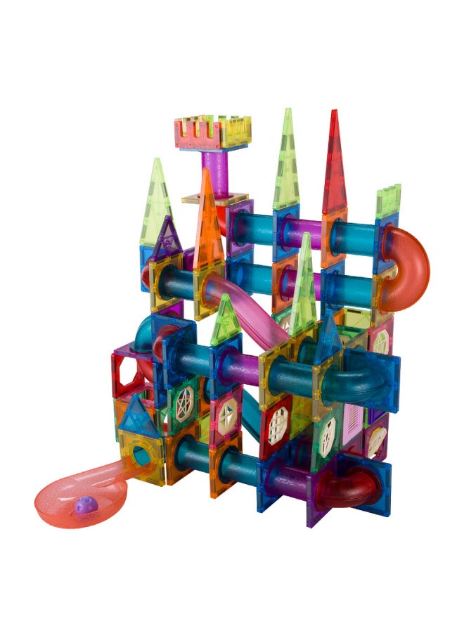 Colorful Window Track Magnetic Building Blocks Early Education Pipe Toys Children's Suit Assembly Magnetism Educational Toy-Color:Trial Installation Pipeline 16 Experience Installation  - Image 5