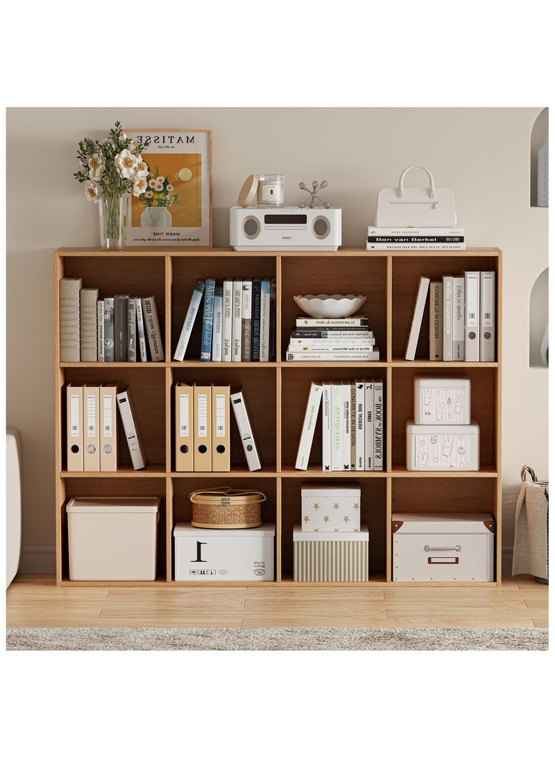 DOOHWAN 11in Cube Storage Organizer with Closed Back - Wooden Bookshelf Display Cubes for Home, Office, Closet Cabinet Organizer Shelf - Image 2