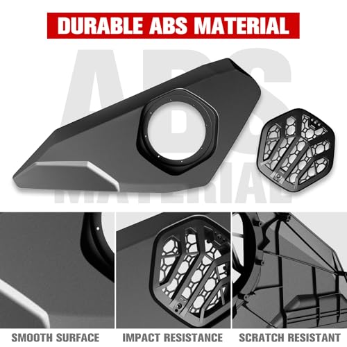 LitMiRaCle Door Speaker Pods for Can-Am Maverick R 2024+, 6.5" Front Lower Enclosures Holder Speaker Pods Panels for Can Am Maverick R MAX X RS 2024+ Accessories(2PCS), Speakers Not Included - Image 3