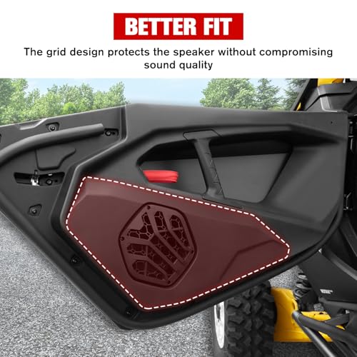 LitMiRaCle Door Speaker Pods for Can-Am Maverick R 2024+, 6.5" Front Lower Enclosures Holder Speaker Pods Panels for Can Am Maverick R MAX X RS 2024+ Accessories(2PCS), Speakers Not Included - Image 4