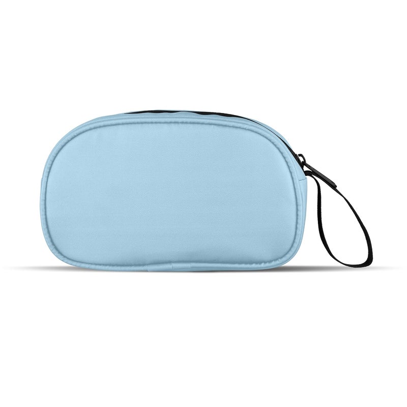 KUKLAR Premium Travel Pouch Multipurpose Carry Bag for Toiletries Cables Stationery Pencil Pouch and Daily Essentials Lightweight with Zipper for Travel School (Light Blue) - Image 3