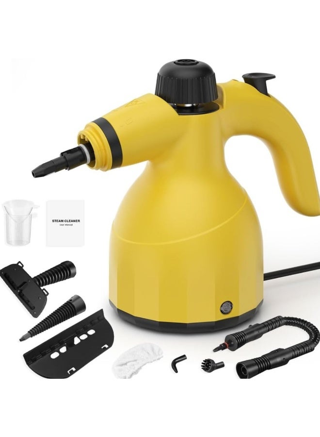 جي اس ايه منظف بخار  1000 واط، متعدد الوظائف، بدرجة حرارة عالية، مع 9 قطع من الملحقات، مناسب للمطبخ، الأريكة، الحمام، والنوافذ - Image 3