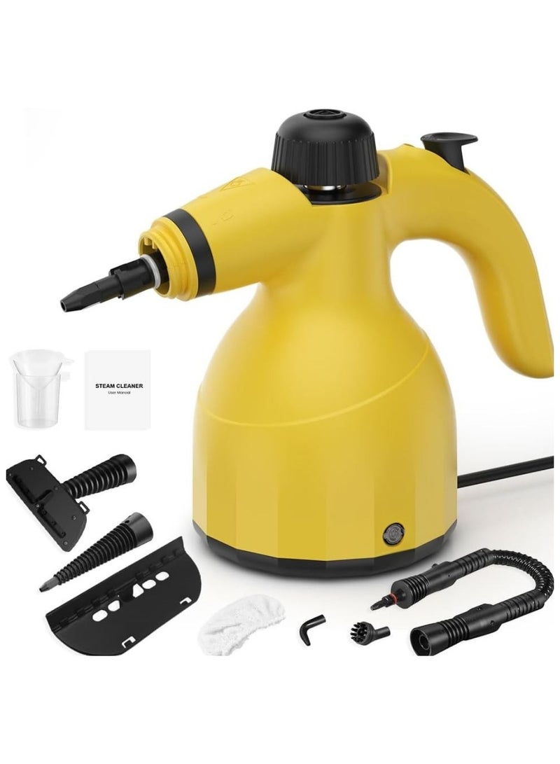 جي اس ايه منظف بخار  1000 واط، متعدد الوظائف، بدرجة حرارة عالية، مع 9 قطع من الملحقات، مناسب للمطبخ، الأريكة، الحمام، والنوافذ - Image 1
