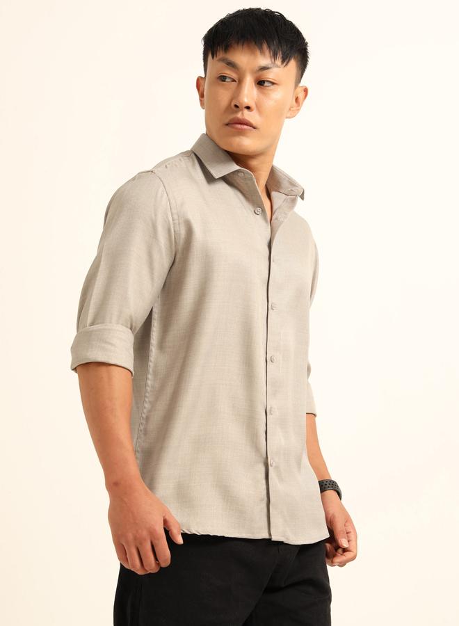 بوشيرت قميص كاجوال كلاسيك بأكمام طويلة - Image 3