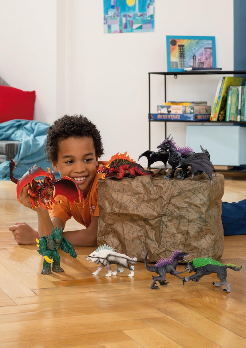 Schleich Eldrador Creatures 8 Lava Dragon Toy Movable Wing Action Figure for Boys and Girls Mythical Creature Figures Fantasy Beast Figurine Red Monster Dragon Toys Kids Ages 7 70138 - Image 5