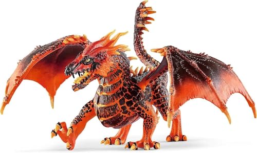 Schleich Eldrador Creatures 8 Lava Dragon Toy Movable Wing Action Figure for Boys and Girls Mythical Creature Figures Fantasy Beast Figurine Red Monster Dragon Toys Kids Ages 7 70138 - Image 1