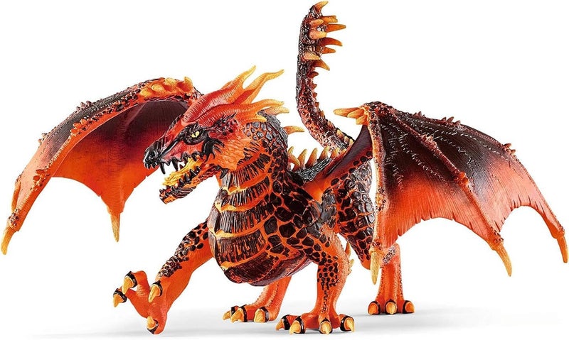 Schleich Eldrador Creatures 8 Lava Dragon Toy Movable Wing Action Figure for Boys and Girls Mythical Creature Figures Fantasy Beast Figurine Red Monster Dragon Toys Kids Ages 7 70138 - Image 2