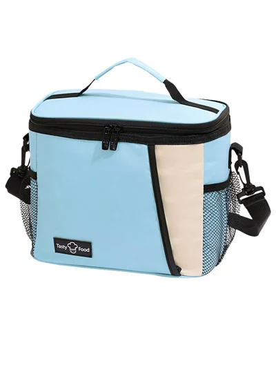 flâneur Insulated Lunch Bag with Shoulder Strap and Side Pocket - Big Capacity, Stylish and Durable Design for School and Travel, Thermal and Portable for Easy Use, Modern and Functional