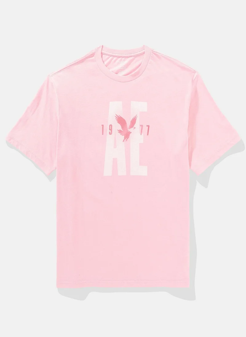 امريكان ايجل Logo Graphic Crew Neck T-Shirt