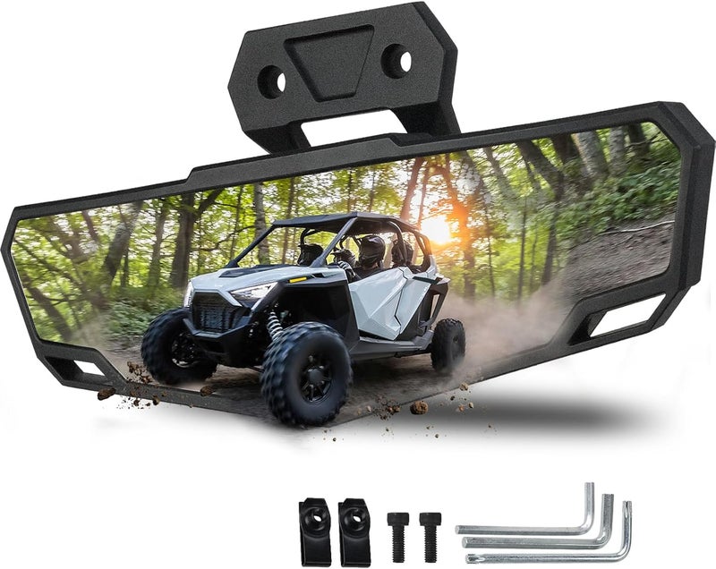 SKYJDM Rear View Mirror - Race Convex Mirror for Polaris RZR Models - Image 1
