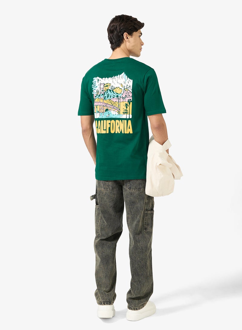 سفنتي فايف تيشيرت بطبعة جرافيك بقصة عادية - Image 4