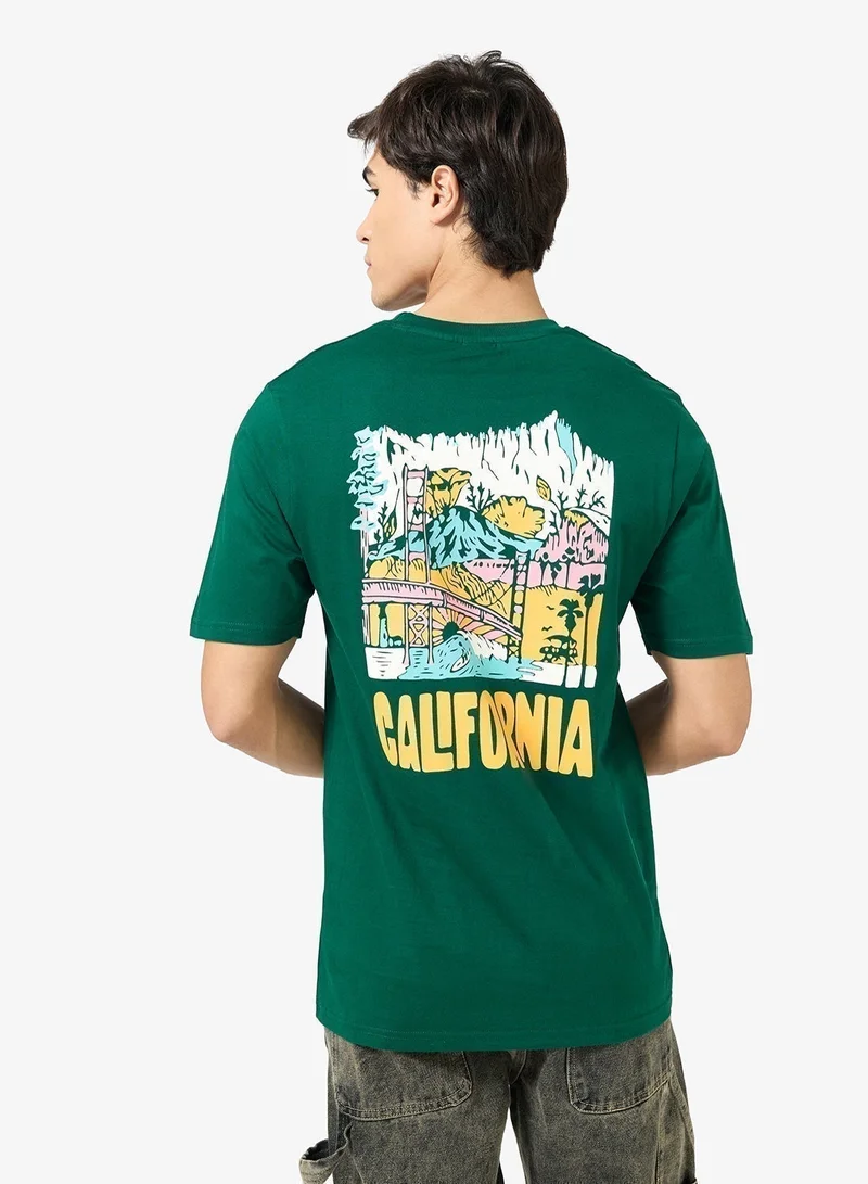 Seventy Five Graphic Print Regular Fit T-Shirt