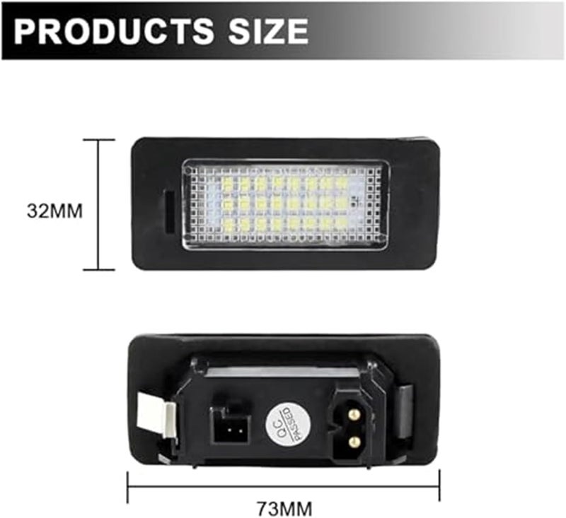 Wivplex 2pcs LED License Plate Light for BMW - Image 2