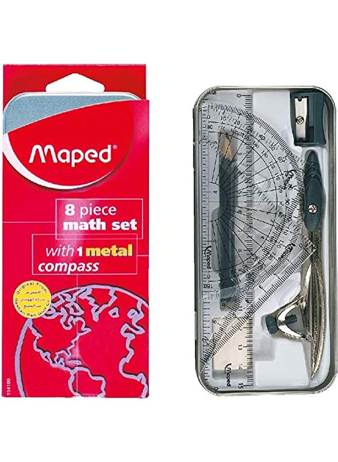 Maped Study Geometry Set 8Pc Md 194100 - Image 1