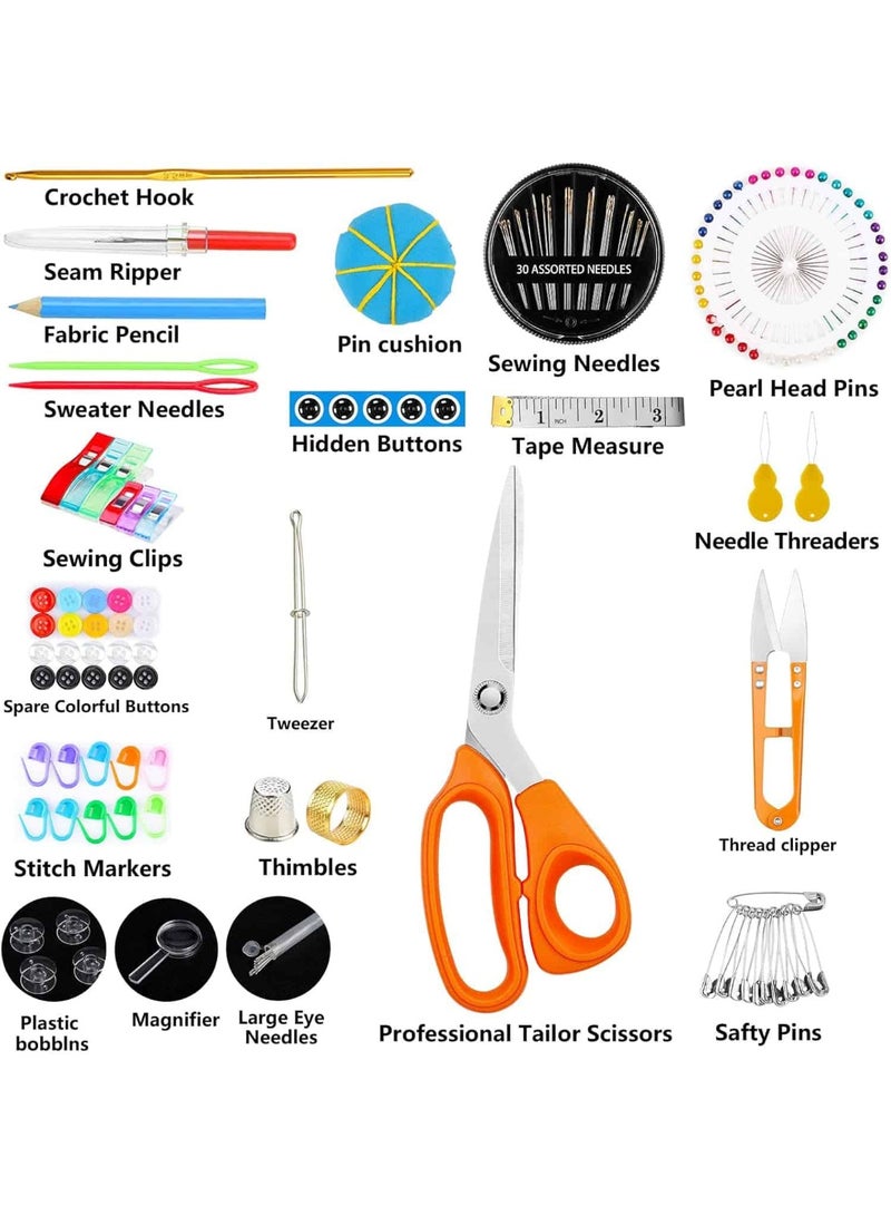 Mitoy 209 Pcs Travel Sewing Kit, Big Sewing Kits for Adults, Kids, Traveler Family Repair, Sewing Supplies with More Color Thread etc - Image 2