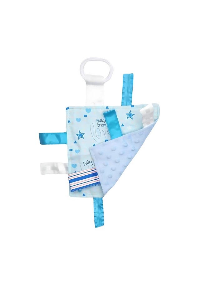 The Learning Lovey Baby Jack & Co Baby Boy Lovey Tag Toys for Babies - Baby Crinkle Toys - Crinkle Toys for Baby - Soft & Safe - Learn Shapes & Colors - Ideal Baby Toy BPA Free w/Stroller Clip  - Image 2