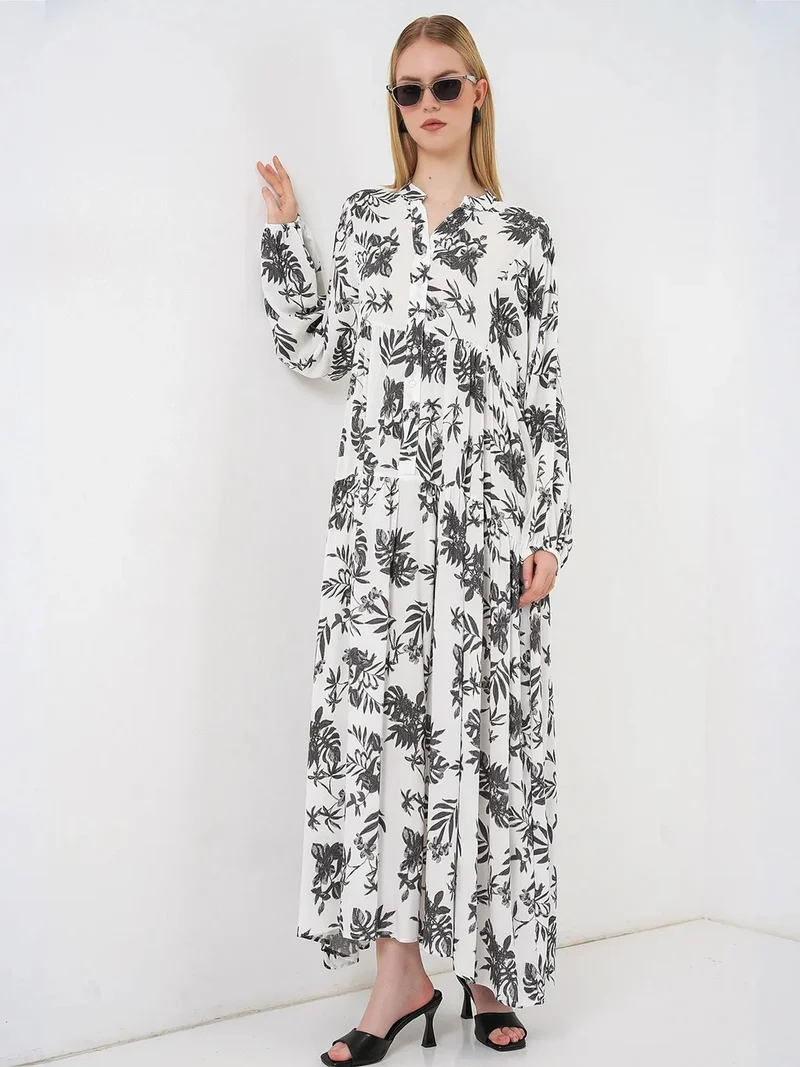 بيغ دارت BDART Patterned V-Neck Maxi Dress